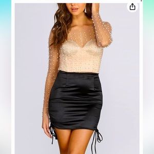 See through pearl beaded top. Never worn still in original packaging